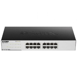 D-Link GO-SW-16G Switch Gigabit Ethernet de 16 Puertos RJ45 10/100/1000 Mbps, Plug and Play, Eficiencia Energética IEEE 802.3az, Escritorio/SOHO